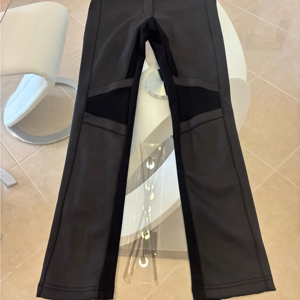 Women's Hot Black Leatherette Pants - Picture 7 of 9